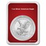 2024 1 oz American Silver Eagle - w/Red Winter Holiday Card