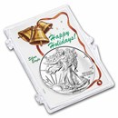 2024 1 oz American Silver Eagle - w/Snap-Lock Holder, Jingle Bell