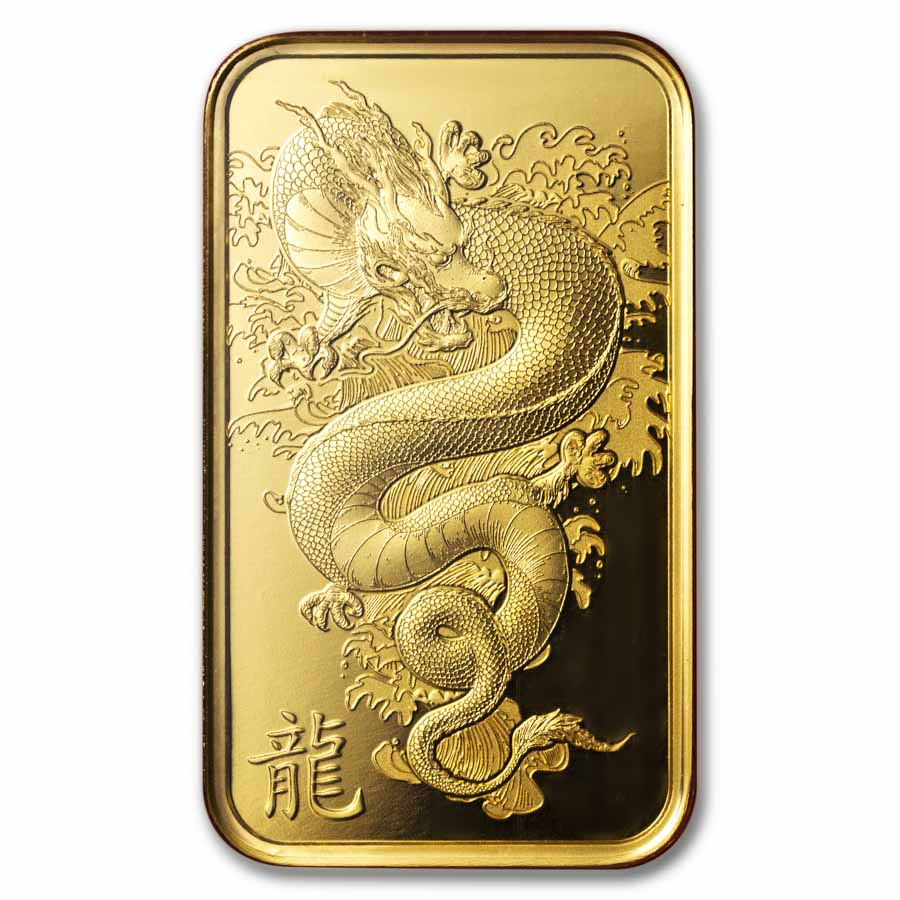 2024 1 oz Gold Bar - PAMP Lunar Legends Azure Dragon (In Assay) | eBay