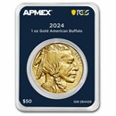 2024 1 oz Gold Buffalo (MintDirect® Premier Single + PCGS FS)