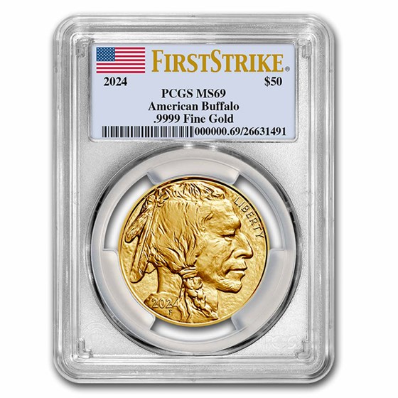 2024 1 oz Gold Buffalo MS-69 PCGS (FirstStrike®) 2024 1 oz Gold Buffalo MS-69 PCGS (FirstStrike®)