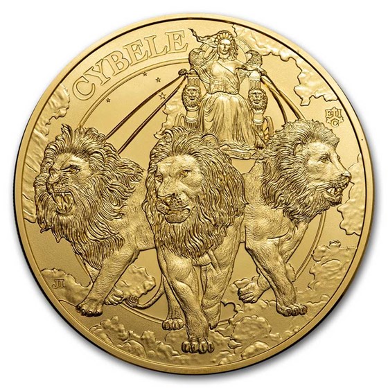 2024 1 oz Gold Goddesses: Cybele and the Lions BU (w/ Box & COA) 2024 1 oz Gold Goddesses: Cybele and the Lions BU (w/ Box & COA)