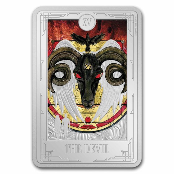 2024 1 oz Silver $2 Tarot Cards: The Devil 2024 1 oz Silver $2 Tarot Cards: The Devil