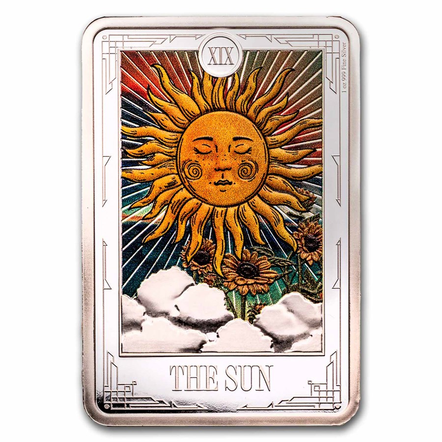 2024 1 oz Silver $2 Tarot Cards: The Sun