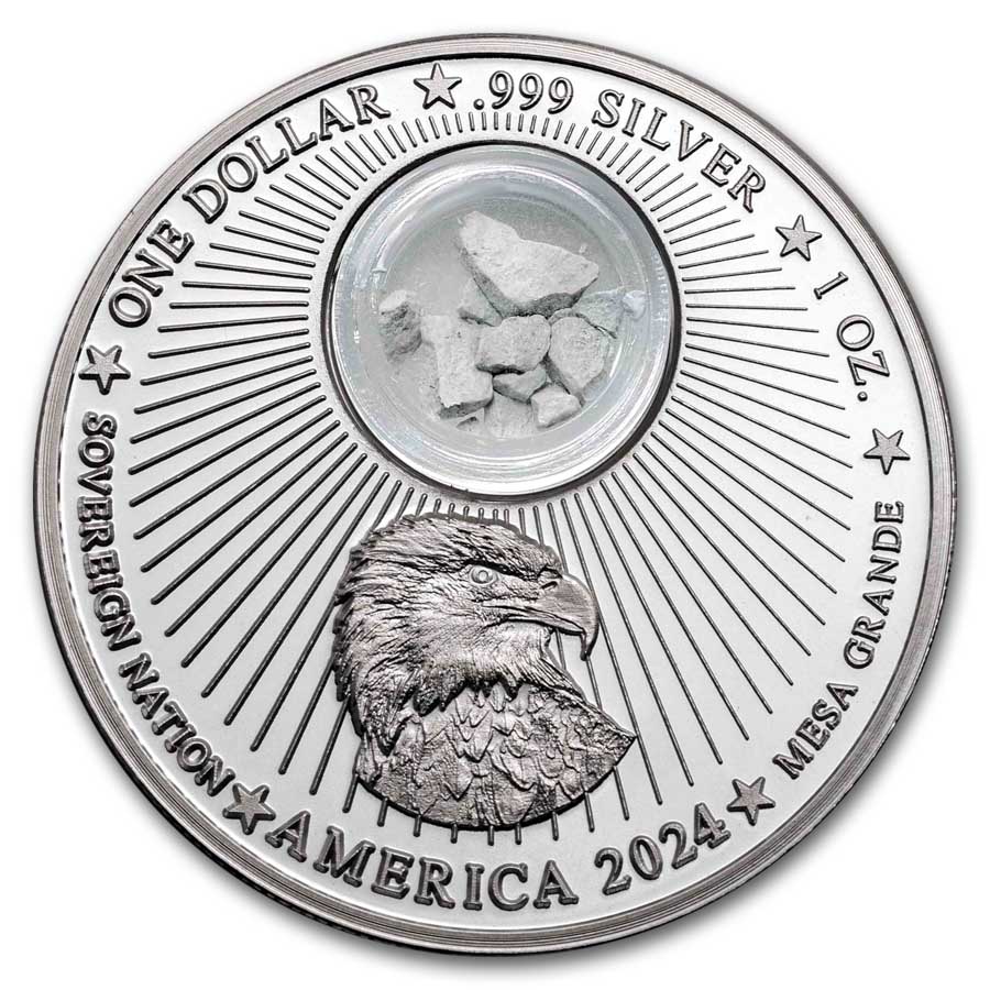 2024 1 oz Silver Built by Aliens: Egyptian Pyramids