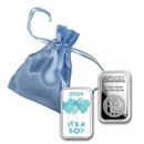 2024 1 oz Silver Colorized Bar - APMEX (It's A Boy, Balloons)