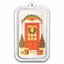 2024 1 oz Silver Colorized Bar - Festive Holidays Front Door