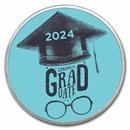 2024 1 oz Silver Colorized Round - APMEX (Congrats Graduate)