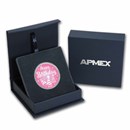 2024 1 oz Silver Colorized Round - APMEX (Happy Birthday Pink)