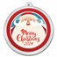 2024 1 oz Silver Colorized Round - Big Smiling Santa