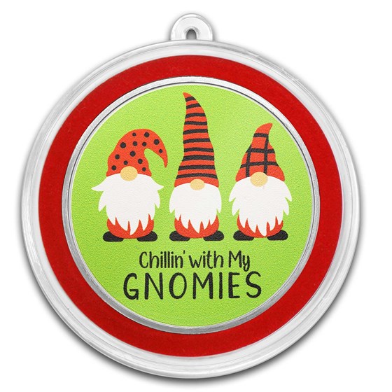 2024 1 oz Silver Colorized Round - Chillin' With My Gnomies 2024 1 oz Silver Colorized Round - Chillin' With My Gnomies