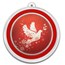 2024 1 oz Silver Colorized Round - Festive Dove of Peace