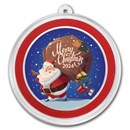 2024 1 oz Silver Colorized Round - Merry Christmas Santa Claus