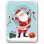 2024 1 oz Silver Colorized Round - Season's Greetings Santa