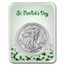 2024 1 oz Silver Eagle - w/St. Patrick's Day Card, In TEP