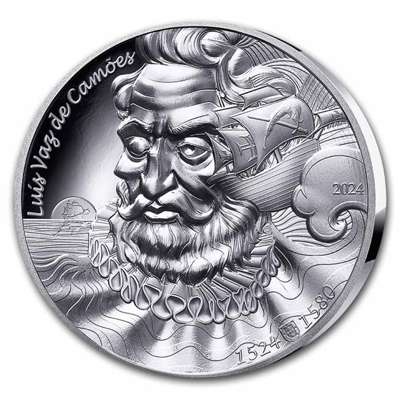 2024 1 oz Silver HR €20 The Art of The Pen (Luis Vaz de Camoes) 2024 1 oz Silver HR €20 The Art of The Pen (Luis Vaz de Camoes)