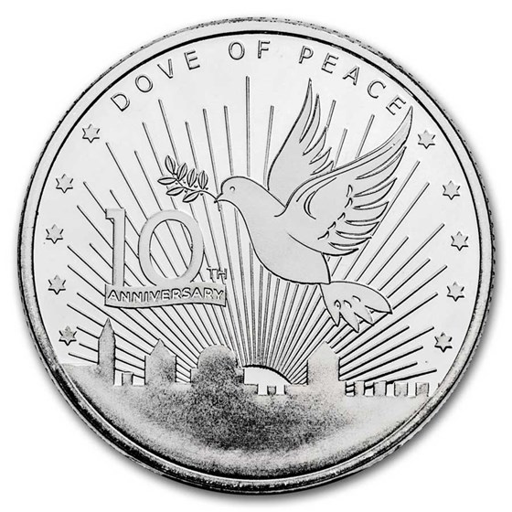 2024 1 oz Silver Round Holy Land Mint (Dove of Peace -10th Anniv) 2024 1 oz Silver Round Holy Land Mint (Dove of Peace -10th Anniv)
