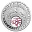 2024 1 oz Silver Treasures of the U.S. Wyoming Ruby (Box/COA)
