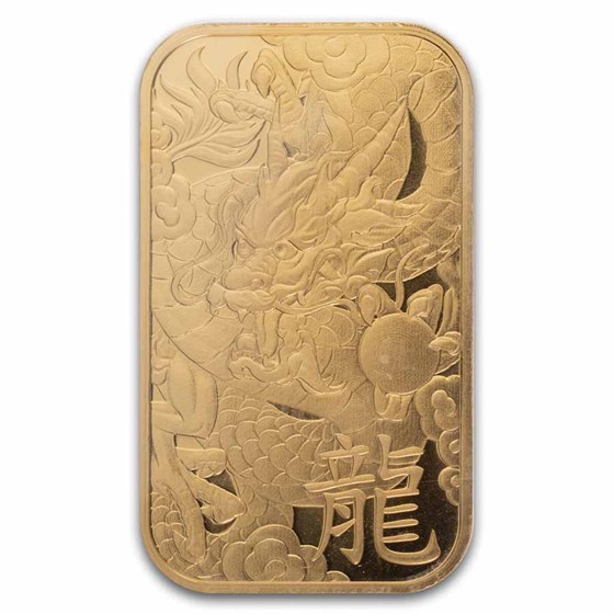 2024 10 gram Gold Bar - Argor-Heraeus Year of the Dragon (Assay)
