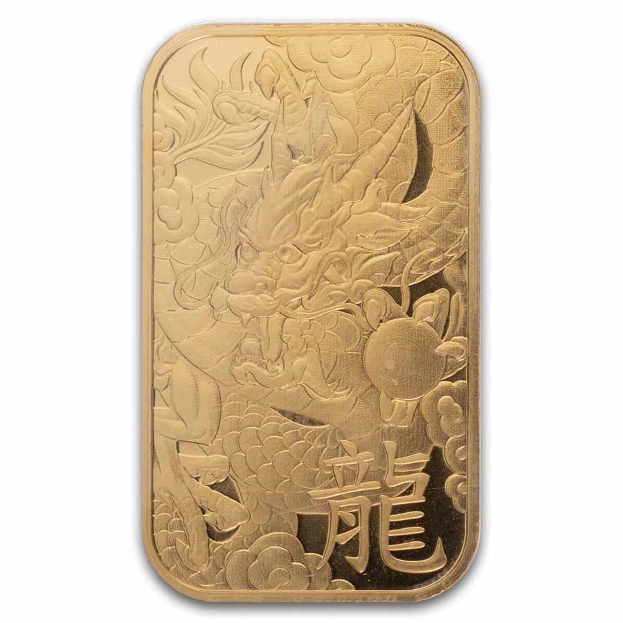 2024 10 gram Gold Bar - Argor-Heraeus Year of the Dragon (Assay)