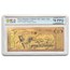 2024 50 New Hampshire Goldback - Aurum Gold Foil Note MS-70 PCGS