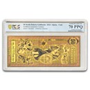 2024 50 South Dakota Goldback - Aurum Gold Foil Note MS-70 PCGS