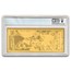 2024 50 Wyoming Goldback - Aurum Gold Foil Note MS-70 PCGS