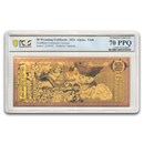 2024 50 Wyoming Goldback - Aurum Gold Foil Note MS-70 PCGS