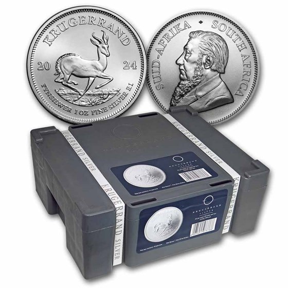 2024 500-Coin South Africa 1 oz Silver Krugerrand Monster Box 2024 500-Coin South Africa 1 oz Silver Krugerrand Monster Box