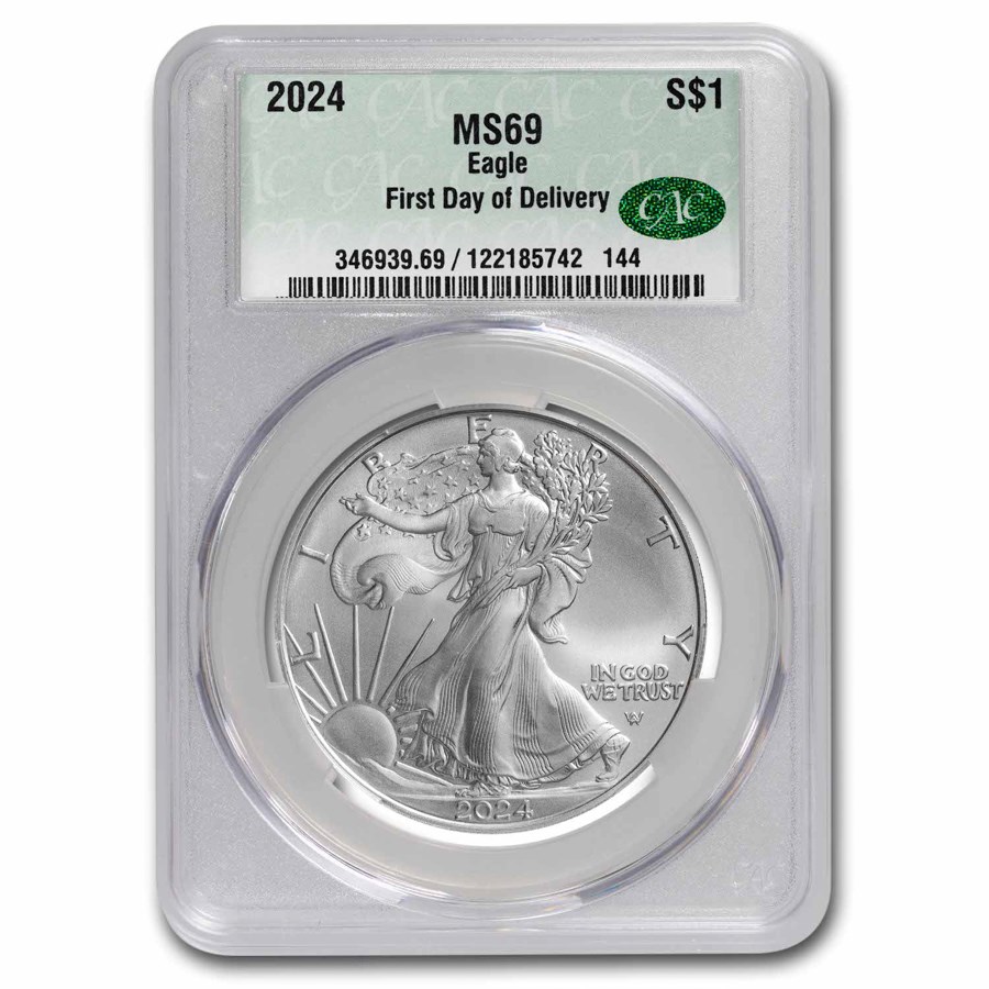 2024 American Silver Eagle MS69 CAC (First Day of Delivery)