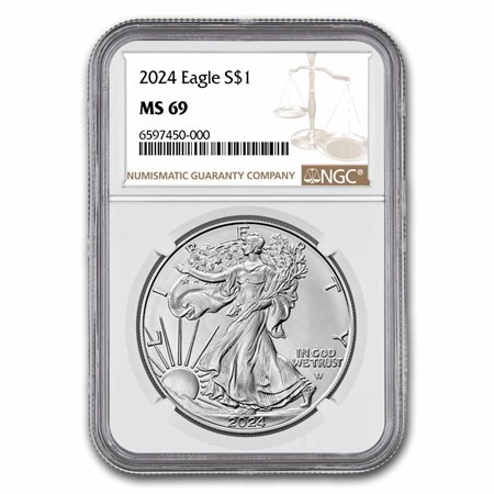 Buy 2024 Silver Eagle MS-69 NGC | APMEX
