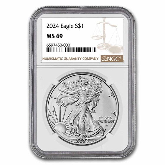 2024 American Silver Eagle MS-69 NGC 2024 American Silver Eagle MS-69 NGC
