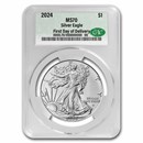 2024 American Silver Eagle MS-70 CAC (First Day of Delivery)