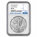 2024 American Silver Eagle MS-70 NGC (Early Releases)