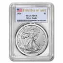 2024 American Silver Eagle MS-70 PCGS (First Day of Issue)