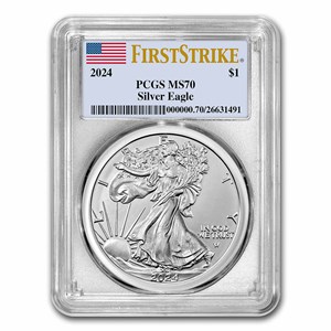 Buy 2024 Silver Eagle MS-70 PCGS FirstStrike | APMEX