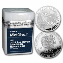 Buy 20-Coin 2024 Armenia 1 oz Silver Noah's Ark MD Tube | APMEX