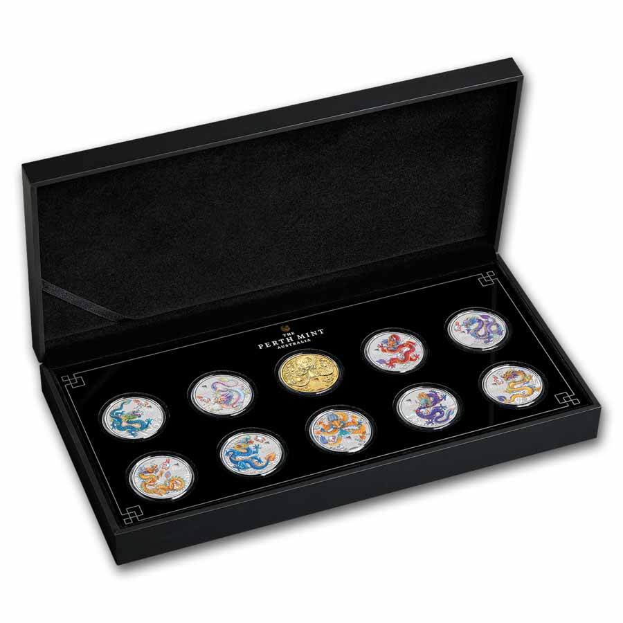 2024 Niue Silver Dragon Year Fractional Set | Littleton Coin