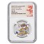 2024 AUS 1/2 oz Ag 10-Coin Colorized Lunar Dragon Set MS-70 NGC
