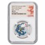 2024 AUS 1/2 oz Ag 10-Coin Colorized Lunar Dragon Set MS-70 NGC
