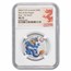 2024 AUS 1/2 oz Ag 10-Coin Colorized Lunar Dragon Set MS-70 NGC