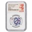 2024 AUS 1/2 oz Ag 10-Coin Colorized Lunar Dragon Set MS-70 NGC