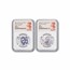 2024 AUS 1/2 oz Ag 10-Coin Colorized Lunar Dragon Set MS-70 NGC