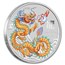 2024 AUS 1/2 oz Silver Golden Lunar Dragon BU (Cap, SIII)