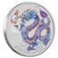 2024 AUS 1/2 oz Silver Lilac Lunar Dragon BU (Cap, SIII)