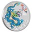 2024 AUS 1/2 oz Silver Teal Lunar Dragon BU (Cap, SIII)