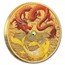 2024 AUS 1 oz Gold Colorized Dragon & Koi (Red Dragon)