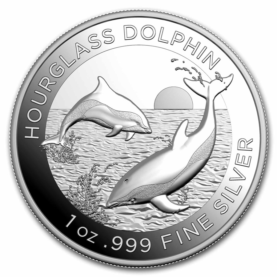 2024 AUS 1 oz Silver Dolphin High Relief Proof (w/Box & COA)