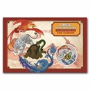 2024 AUS 1 oz Silver Four Guardians Colorized (Card, Blue Dragon)
