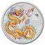 2024 AUS 1 oz Silver Lunar Golden Dragon-ANA Expo Special Card